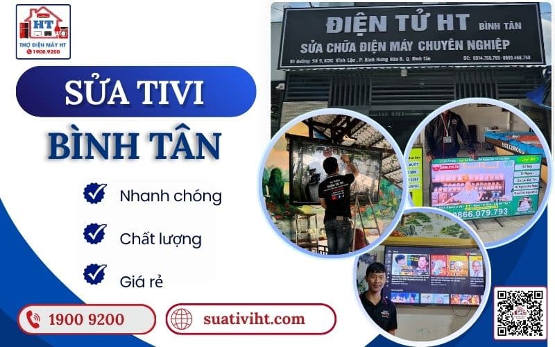 Sửa tivi tận nhà ở quận Bình Tân