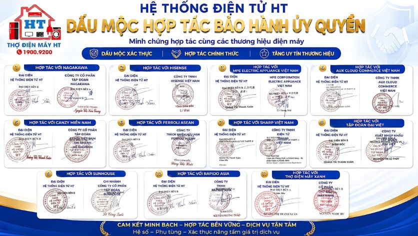 Thông tin bảo hành của Điện Tử HT Thông tin bảo hành và hỗ trợ sau sửa của Hệ Thống Điện Tử HT