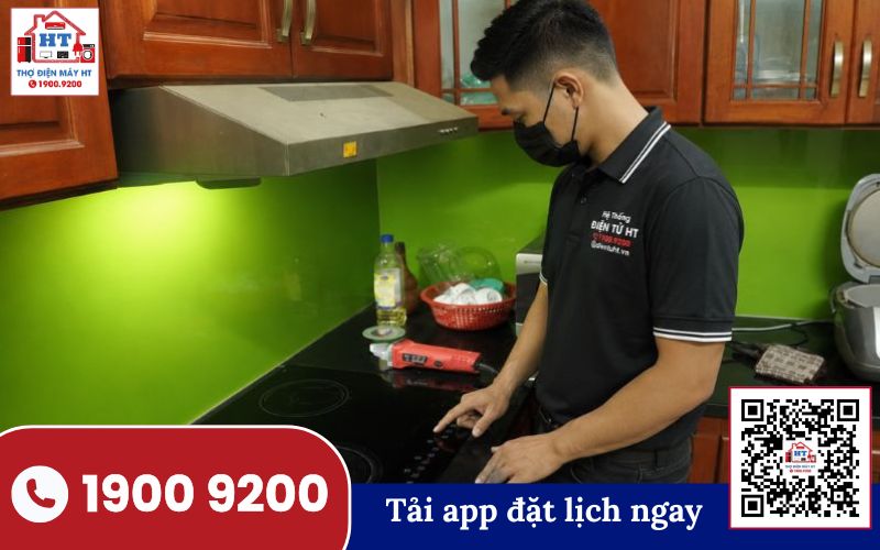 Kỹ thuật viên Điện Tử HT kiểm tra bếp từ Kỹ thuật viên HT kiểm tra bếp từ tại nhà khách hàng ở Quảng Trị.