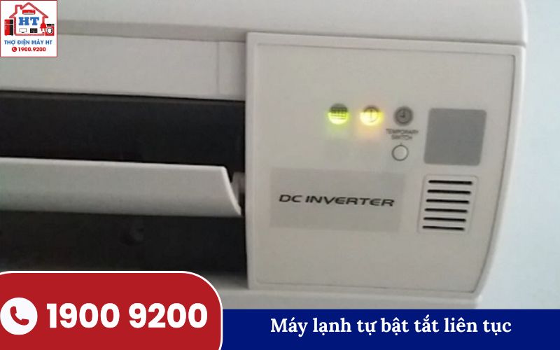 Sửa máy lạnh tự bật tắt liên tục.