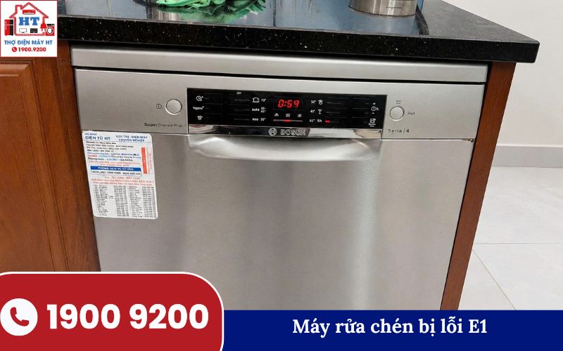 Sửa máy rửa chén bị lỗi E1 tại nhà Quảng Trị.