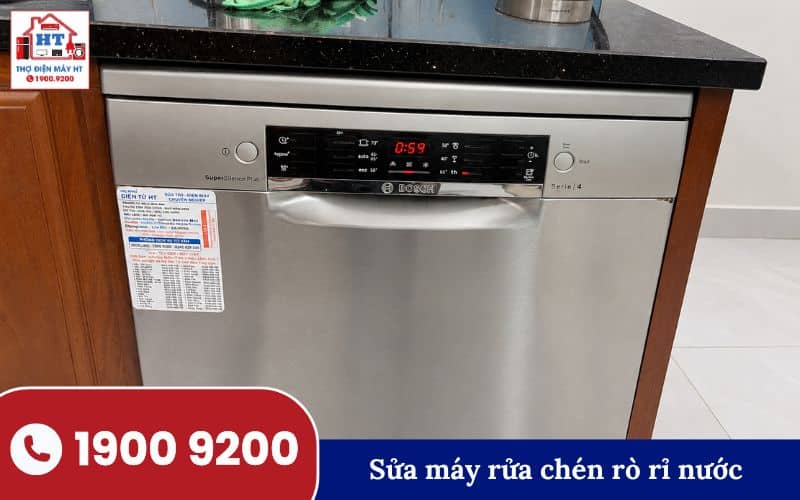 Sửa máy rửa chén bị rò rỉ nước tại Bình Tân