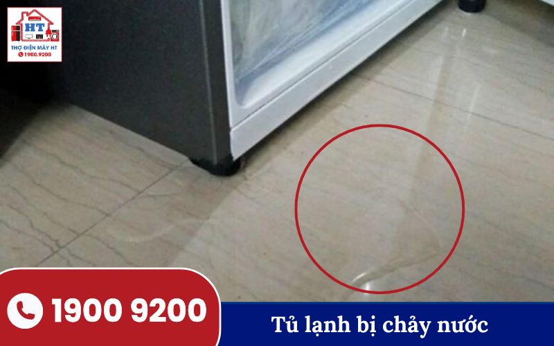 Sửa tủ lạnh bị chảy nước.