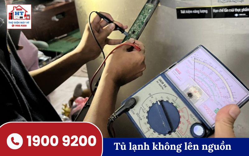 Tủ lạnh không lên nguồn điện