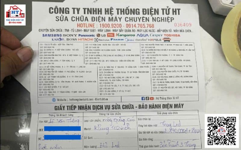 Ảnh hợp tác bảo hành ủy quyền - Điện Tử HT Hình ảnh hợp tác bảo hành ủy quyền của Điện Tử HT