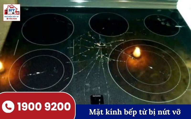 Sửa mặt kính bếp từ bị nứt vỡ.