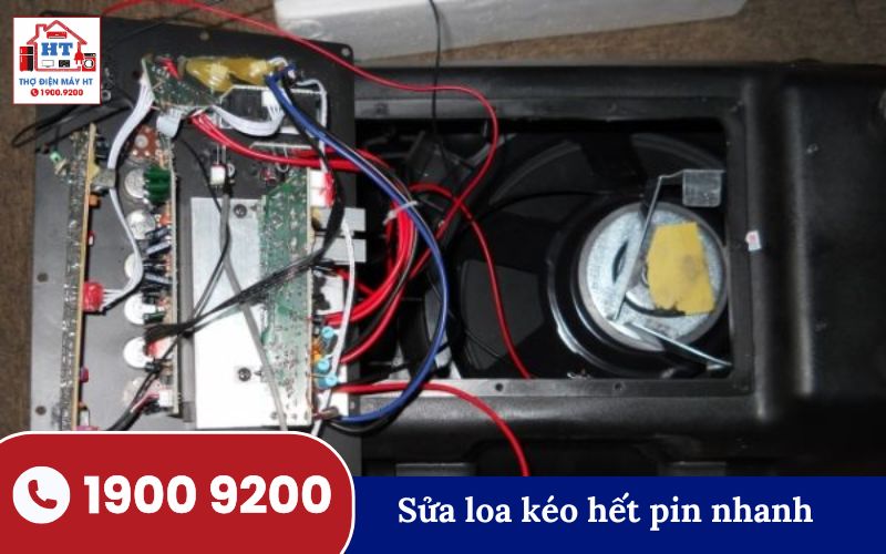 Loa kéo hết pin nhanh Loa kéo bị hết pin nhanh, sạc không vào hoặc chai pin
