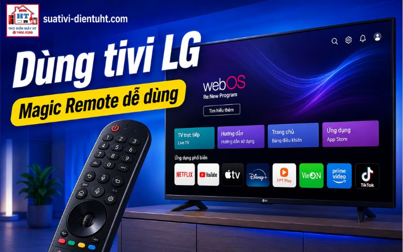 cách sử dụng tivi LG