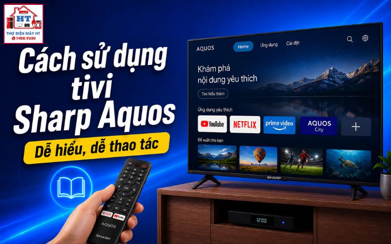 cách sử dụng tivi Sharp Aquos