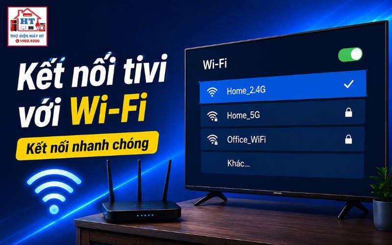 cách kết nối tivi với wifi