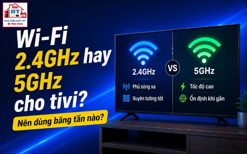 wifi 2.4GHz hay 5GHz cho tivi