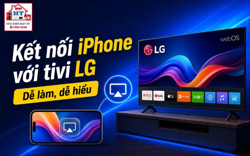 cách kết nối iPhone với tivi LG