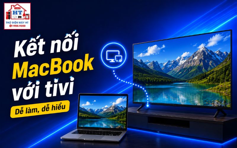 cách kết nối MacBook với tivi