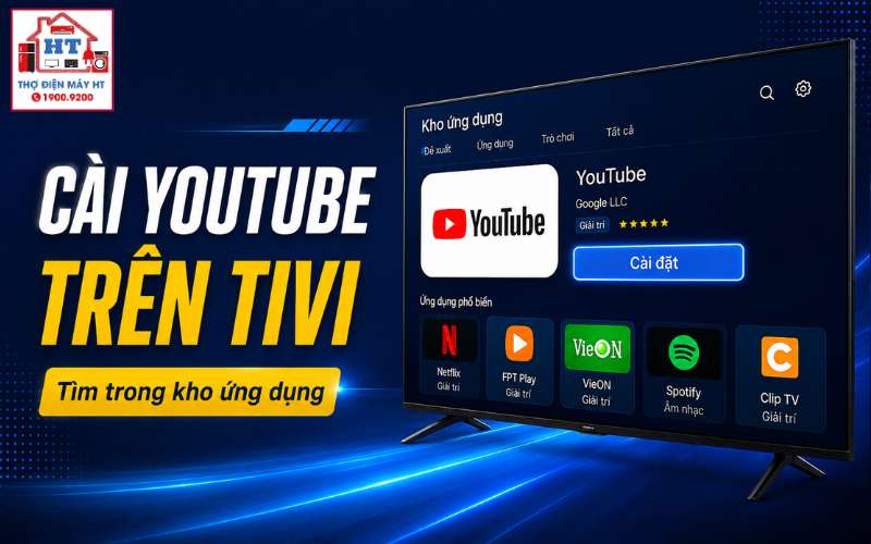 cách cài YouTube trên tivi