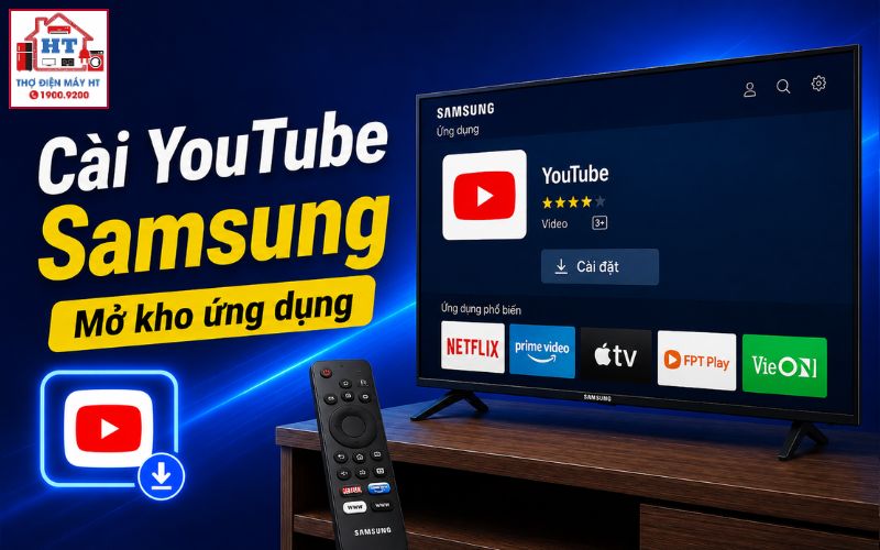 cách cài YouTube trên tivi Samsung