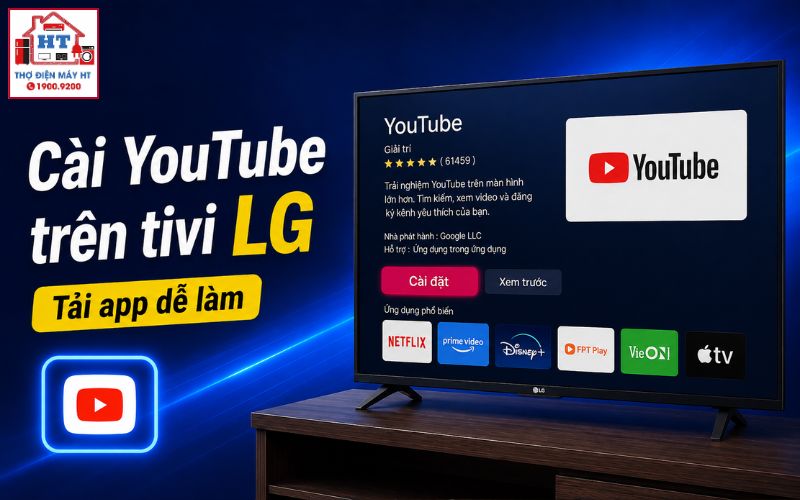 cách cài YouTube trên tivi LG