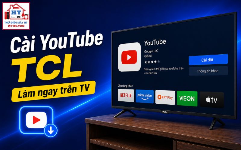 cách cài YouTube trên tivi TCL