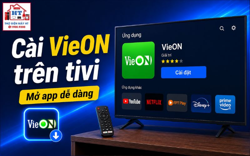 cách cài VieON trên tivi