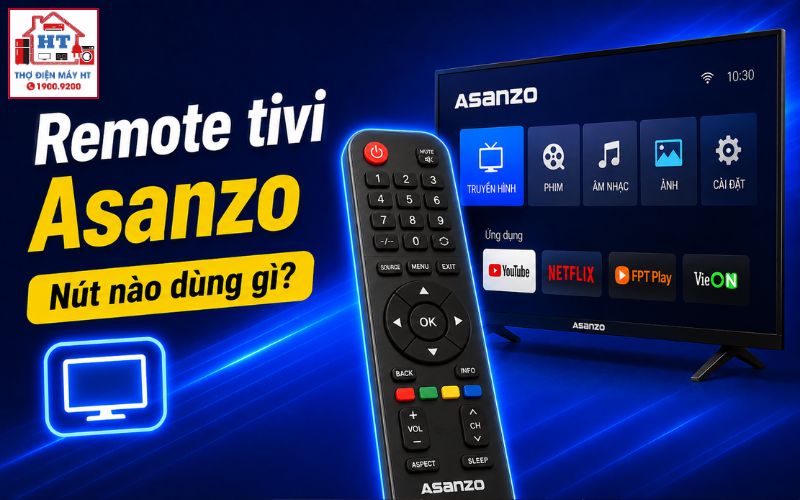 cách sử dụng remote tivi Asanzo