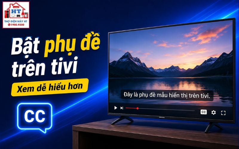 cách bật phụ đề trên tivi