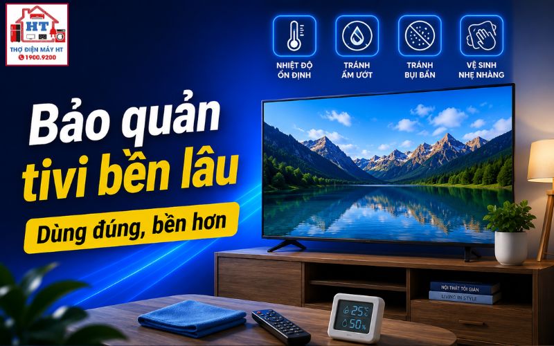 cách bảo quản tivi bền lâu