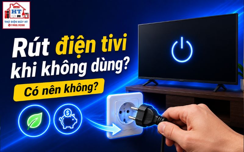 có nên rút điện tivi khi không dùng