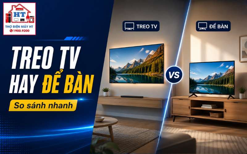 nên treo tivi hay để bàn