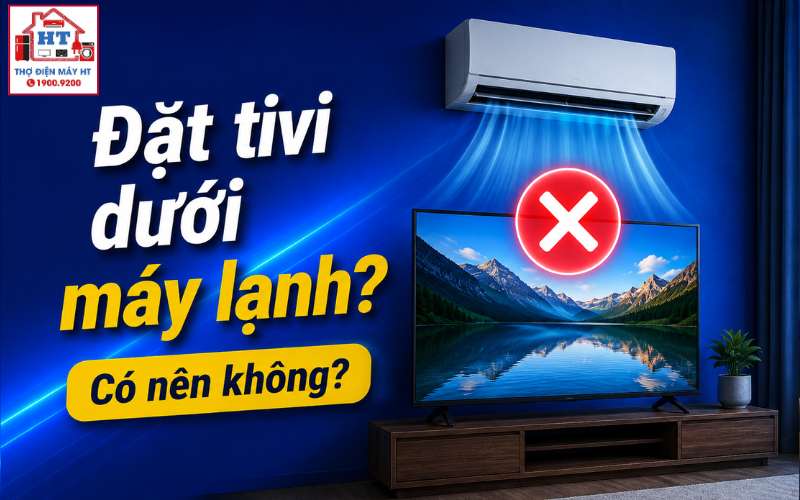 có nên đặt tivi dưới máy lạnh