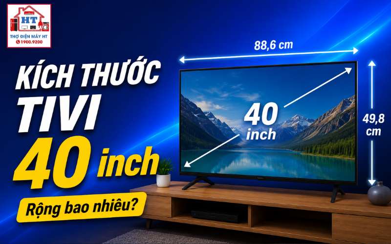 kích thước tivi 40 inch