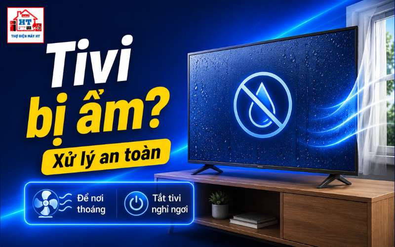 tivi bị ẩm nên làm gì