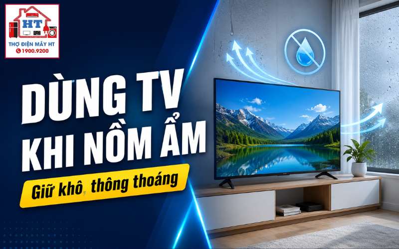 cách dùng tivi khi trời nồm ẩm