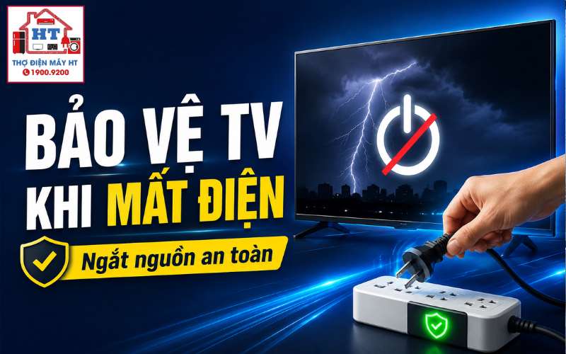 cách bảo vệ tivi khi mất điện đột ngột
