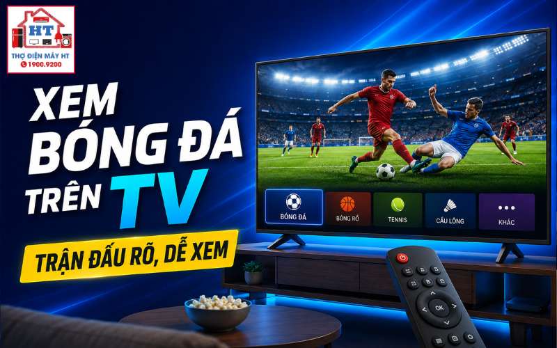 cách xem bóng đá trên Smart TV