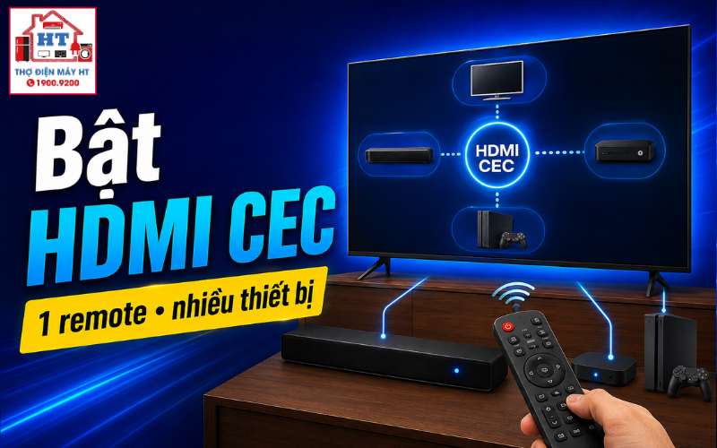 cách bật HDMI CEC trên tivi