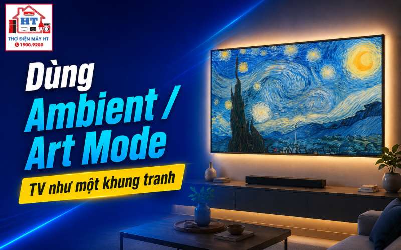 cách dùng Ambient Mode Art Mode trên tivi