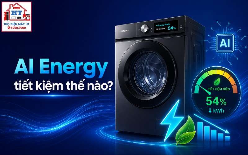 AI Energy Mode máy giặt Samsung: Là gì, dùng khi nào và cách bật?