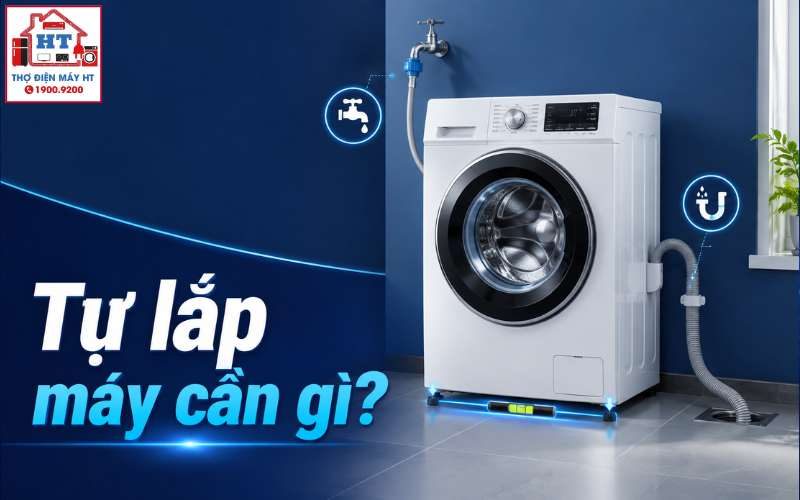 Cách Tự Lắp Máy Giặt Tại Nhà: Hướng Dẫn 5 Bước An Toàn và Đúng Kỹ Thuật