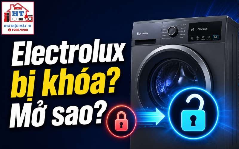 Cách Mở Khóa Máy Giặt Electrolux An Toàn Tại Nhà (Kể Cả Khi Bị Kẹt)