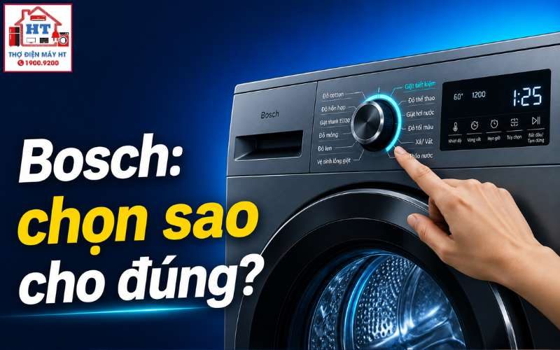 Cách Sử Dụng Máy Giặt Bosch: Hướng Dẫn Chi Tiết Từ A-Z