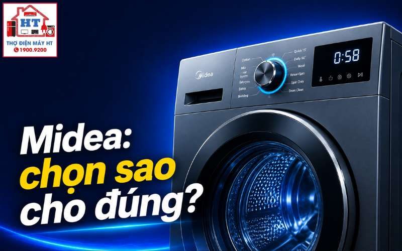 Hướng Dẫn Sử Dụng Máy Giặt Midea: Các Bước Vận Hành & Chọn Chế Độ