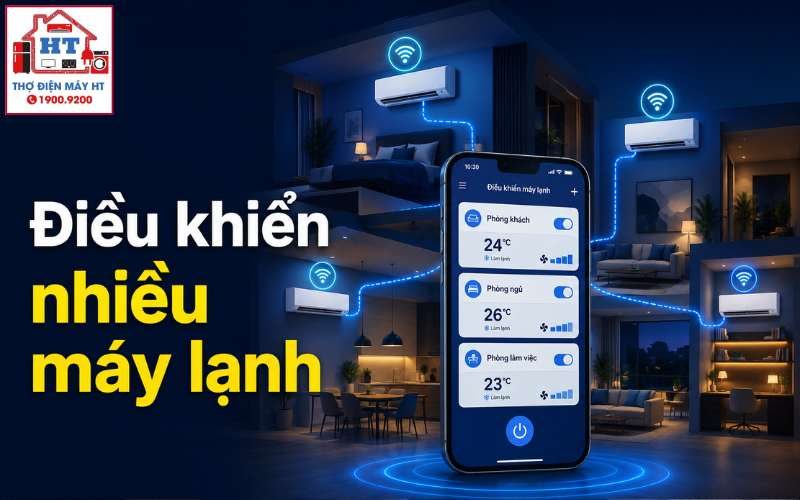 Cách Điều Khiển Nhiều Máy Lạnh Bằng Điện Thoại: Quản Lý Tập Trung & Tiện Lợi