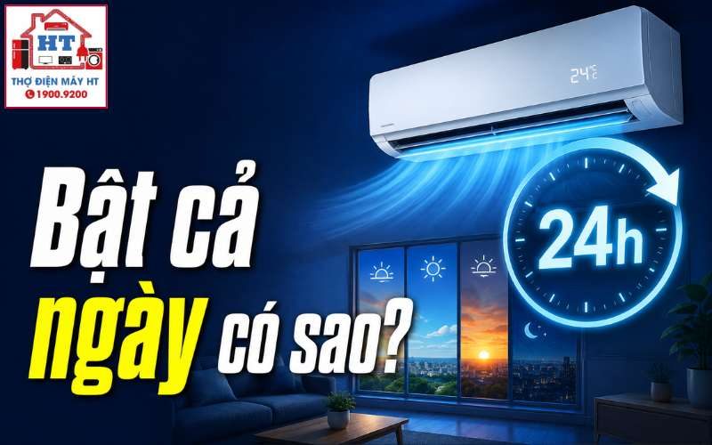 Dùng máy lạnh nhiều giờ liên tục: Cài đặt an toàn, tiết kiệm điện