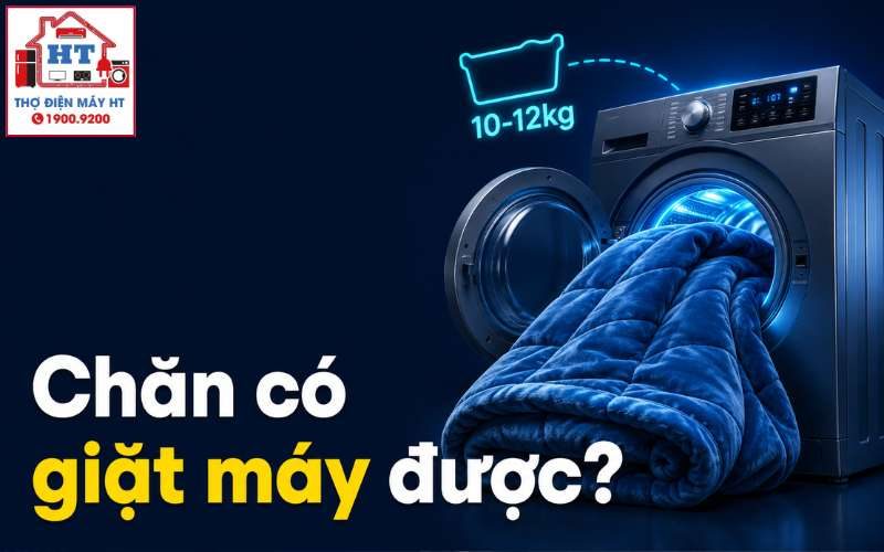 Cách giặt chăn bằng máy giặt an toàn, không hại máy tại nhà