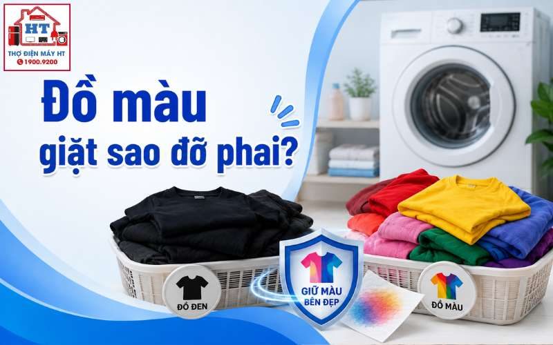 Cách Giặt Đồ Đen và Quần Áo Màu Bằng Máy Giặt Không Bị Phai