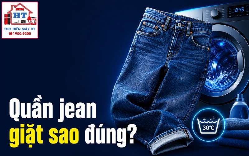 Cách Giặt Quần Jean Bằng Máy Giặt Không Phai Màu, Mất Form