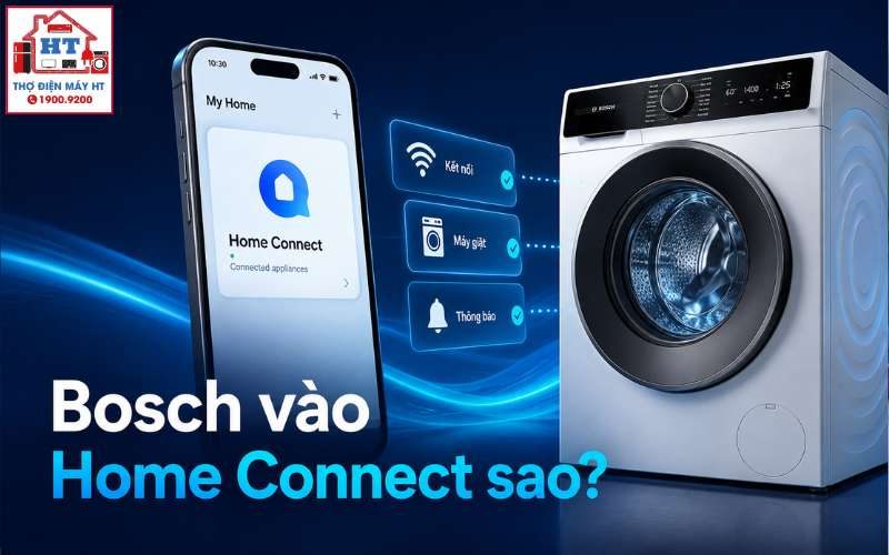 Hướng Dẫn Kết Nối Máy Giặt Bosch Với App Home Connect Chi Tiết