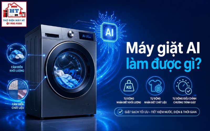 Máy Giặt AI Là Gì? Giải Thích Cách Hoạt Động và Lợi Ích Thực Tế