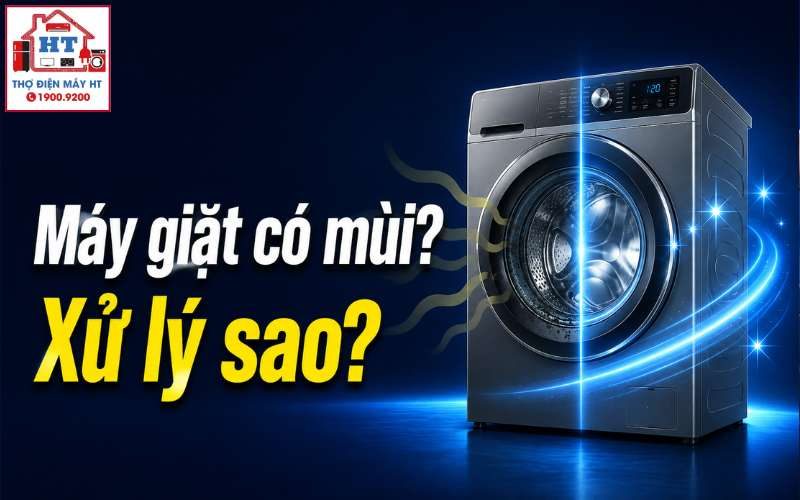 Máy Giặt Có Mùi Hôi: 4 Vị Trí Cần Kiểm Tra và Cách Khử Mùi An Toàn