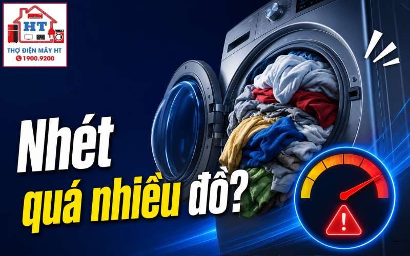 Máy Giặt Quá Tải: Dấu Hiệu, Tác Hại và Cách Cho Quần Áo Đúng Chuẩn