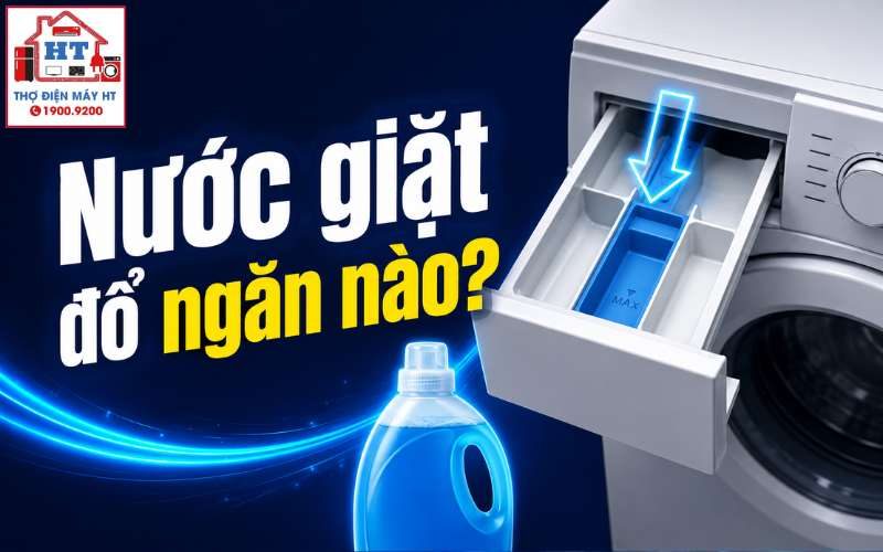 Cách Dùng Ngăn Nước Giặt và Nước Xả Máy Giặt Đúng Chuẩn